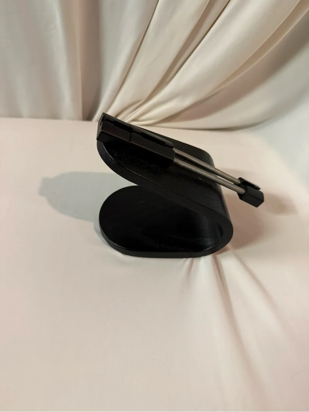IKEA Black and Silver Mouse Holder / Cable Clip